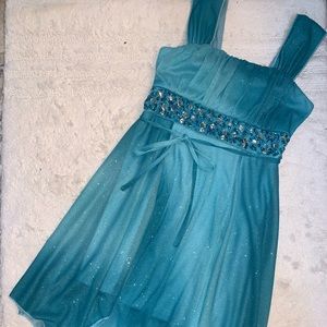 ❗️Kids High To Low Mermaid Blue Dress❗️